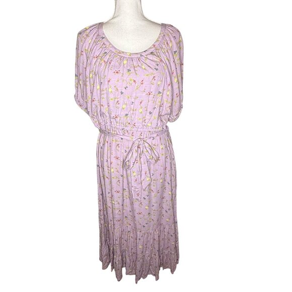 Matilda Jane Enchanted Garden Lilac Floral Midi Dress Clean Girl Small Romantic - Picture 2 of 12